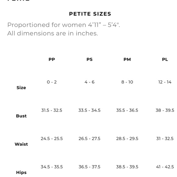 Dress Size Chart Talbots - Picture 3 of 8